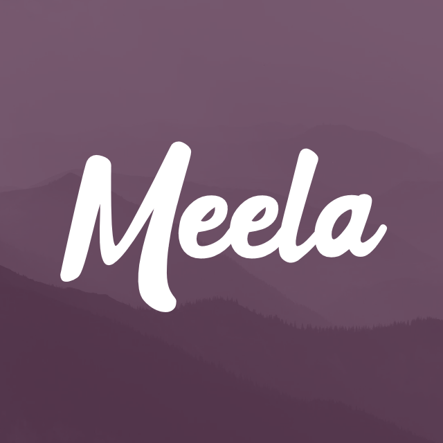 Логотип Meela — помощник в выборе здоровых продуктов